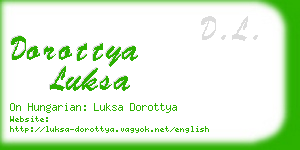 dorottya luksa business card